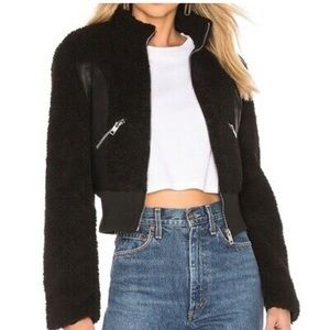 I Am Gia TRIXIE CROP JACKET - BLACK Size XS Worn couple times